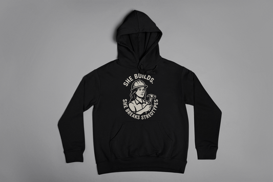 She Builds  - Unisex Kapuzenpullover Hoodie